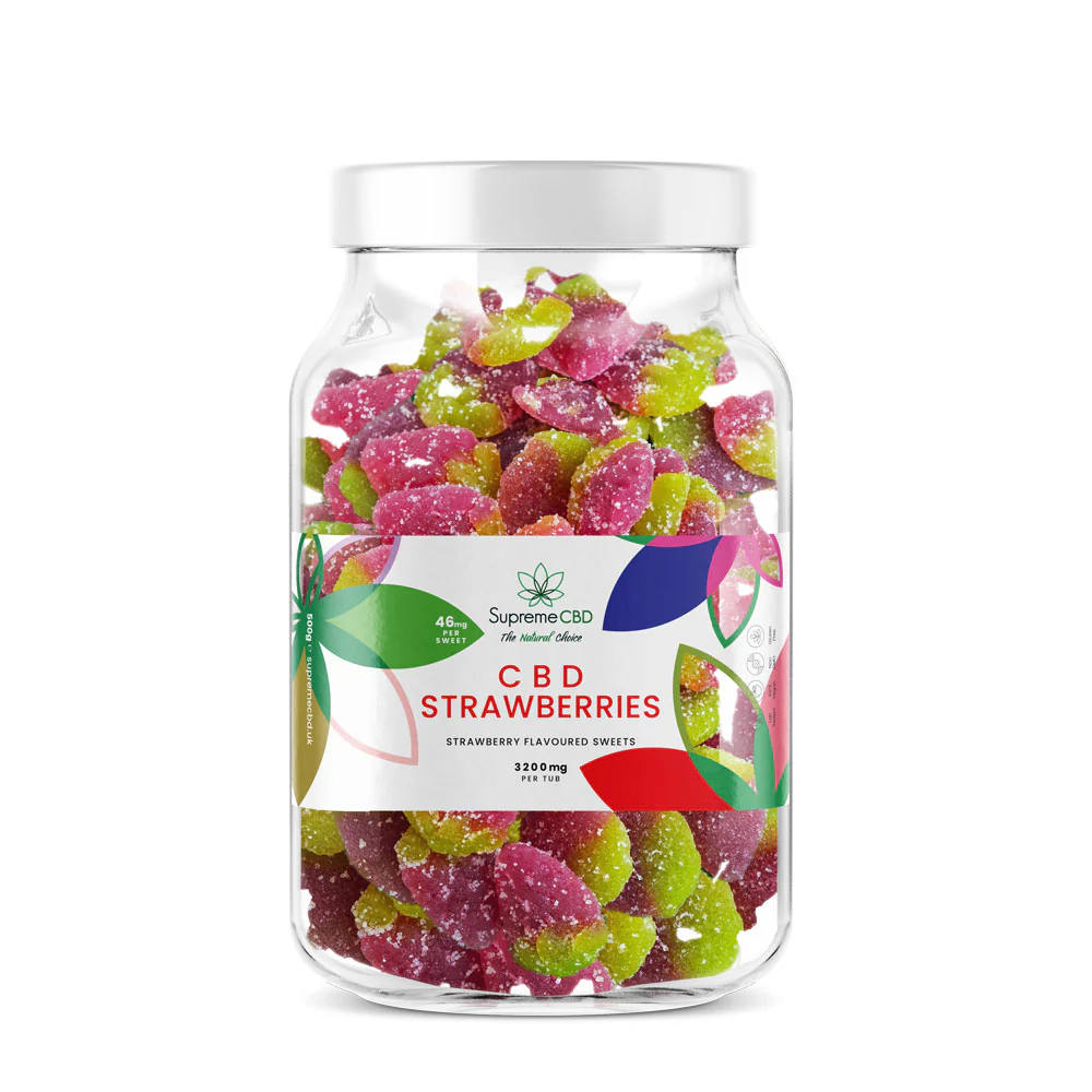 Supreme CBD CBD Gummies Large Tub (3200mg) 500g Cherries