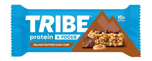 Tribe_Peanut Butter Choc Chip Protein + Focus Flapjack 60g-pack of 12