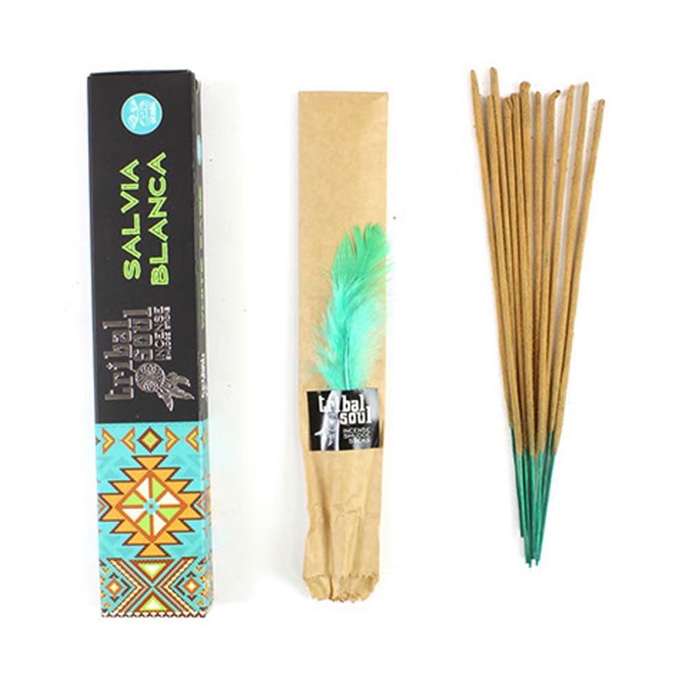 Tribal Soul_White Sage Incense sticks 15g Pack.-pack of 6