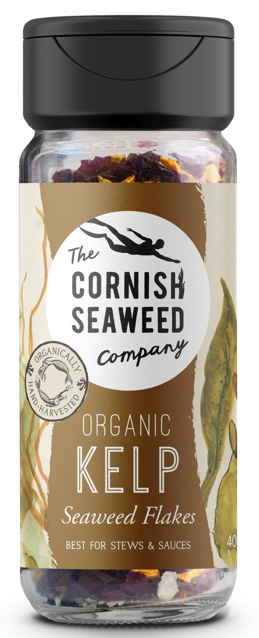 The Cornish Seaweed Company_Kelp Seaweed Flakes Shaker - 40g