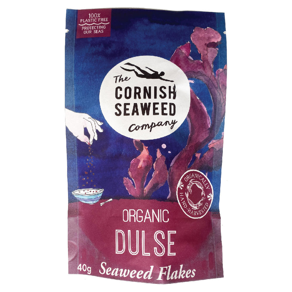 The Cornish Seaweed Company_Flaked Organic Dulse Flakes. 40g