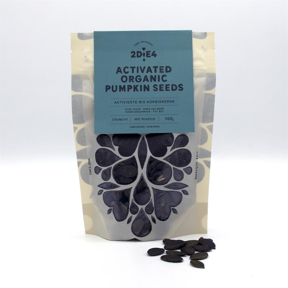 2DiE4 Live Foods_2DiE4 Activated Organic Pumpkin Seeds 100g