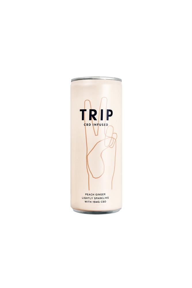 Trip Drink Ltd_CBD Infused Drink with Adaptogens - Peach Ginger 250ml-pack of 3