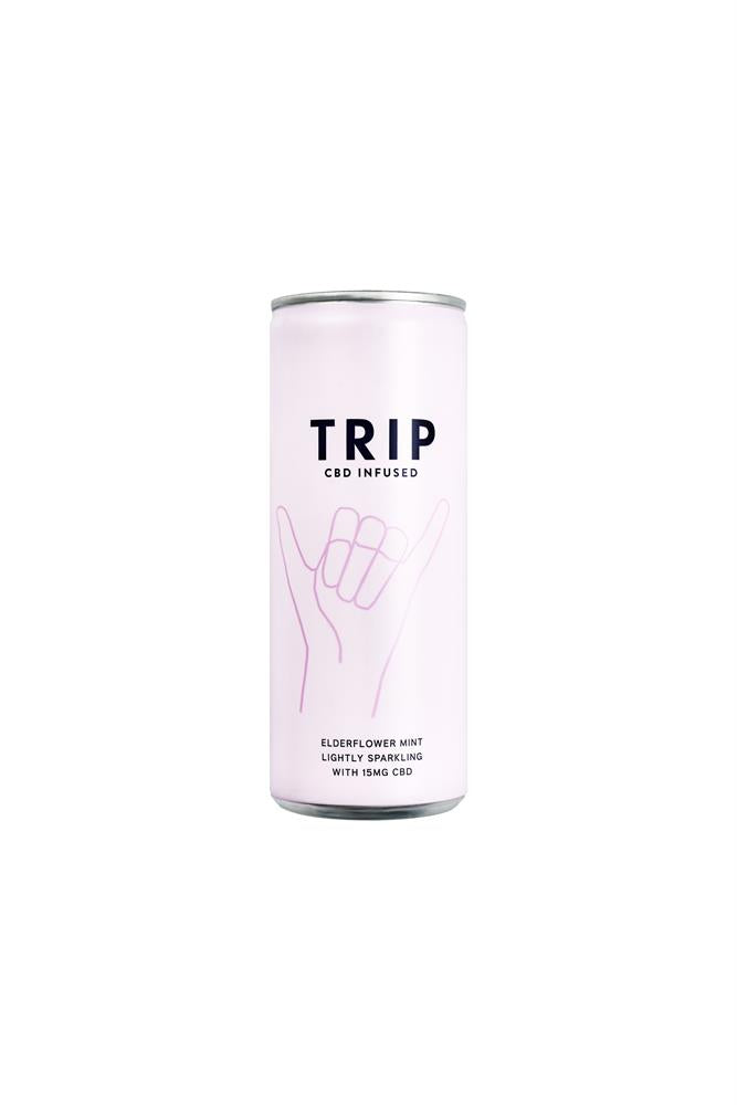Trip Drink Ltd_CBD Infused Drink with Adaptogens - Elderflower Mint 250ml-pack of 3