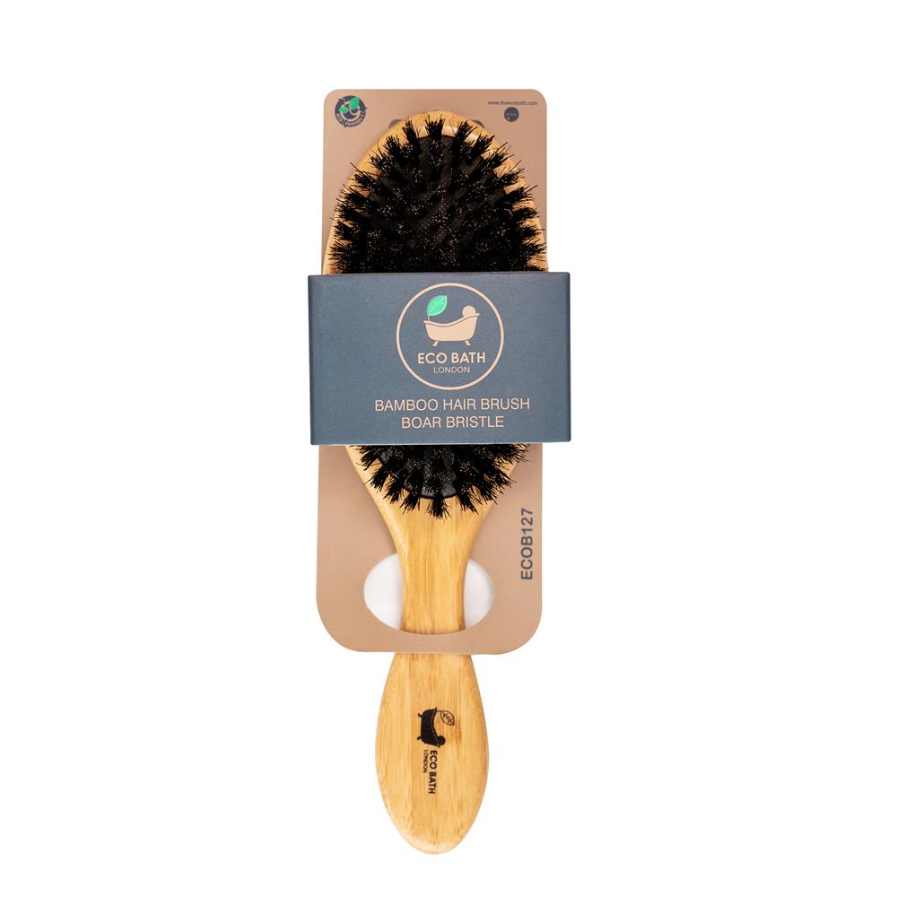 The Eco Bath_Bamboo Hair Brush Boar Bristle - 1 Unit