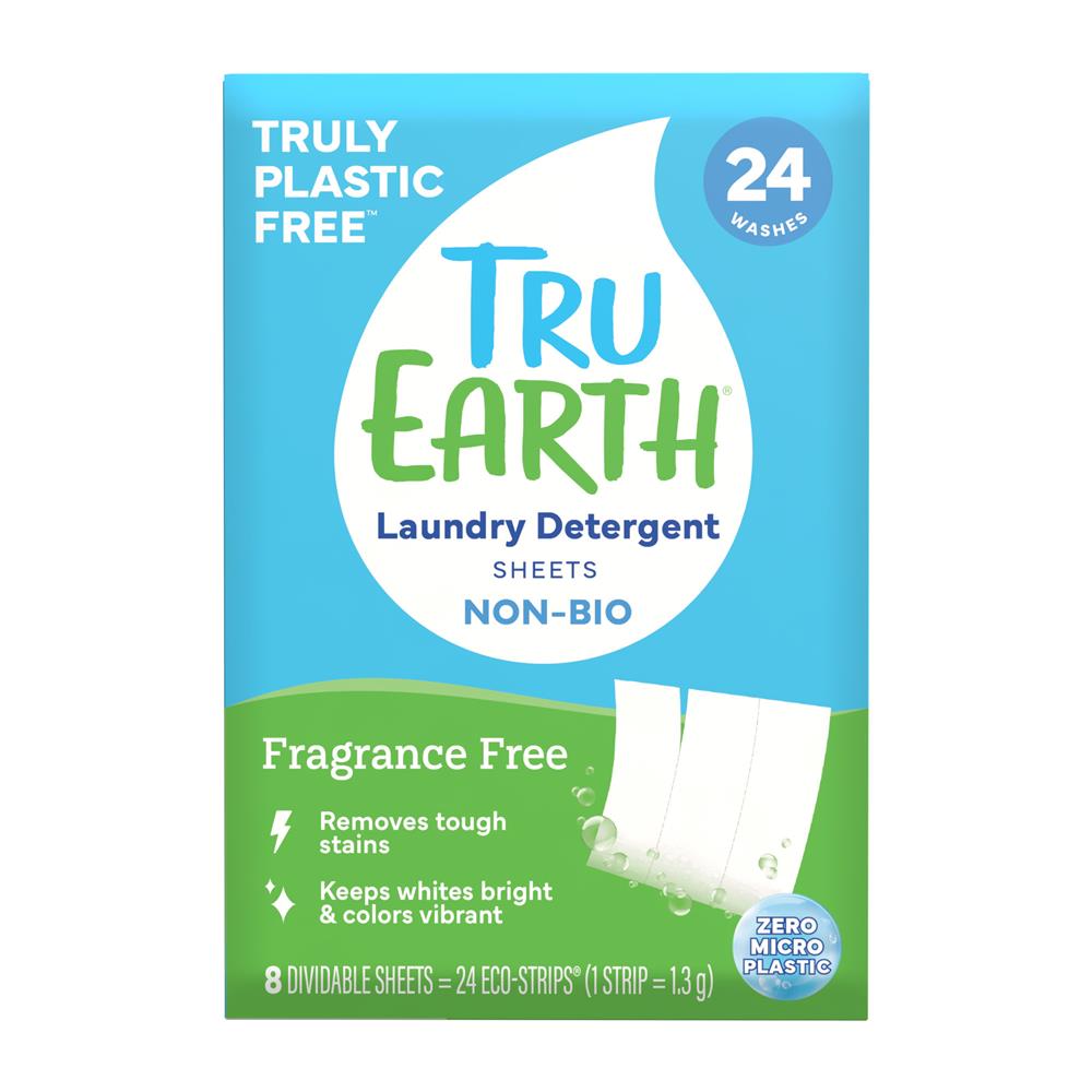 Tropgo Foods_Tru Earth Laundry Detergent Strips Fragrance Free 24 washes-pack of 2