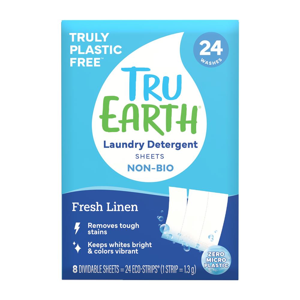 Ruly_Tru Earth Laundry Detergent Strips Fresh Linen 24 washes-pack of 2