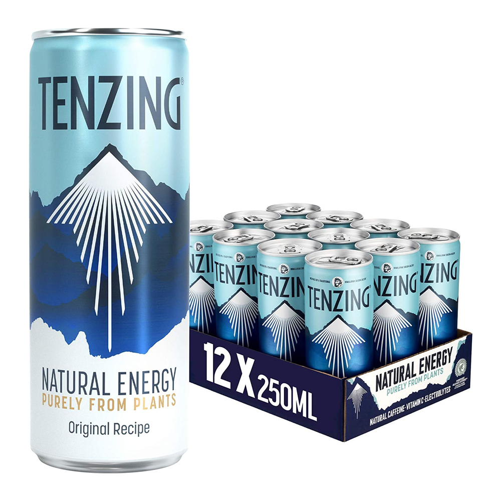 TENZING Natural Energy 12x250ml Raspberry & Yuzu