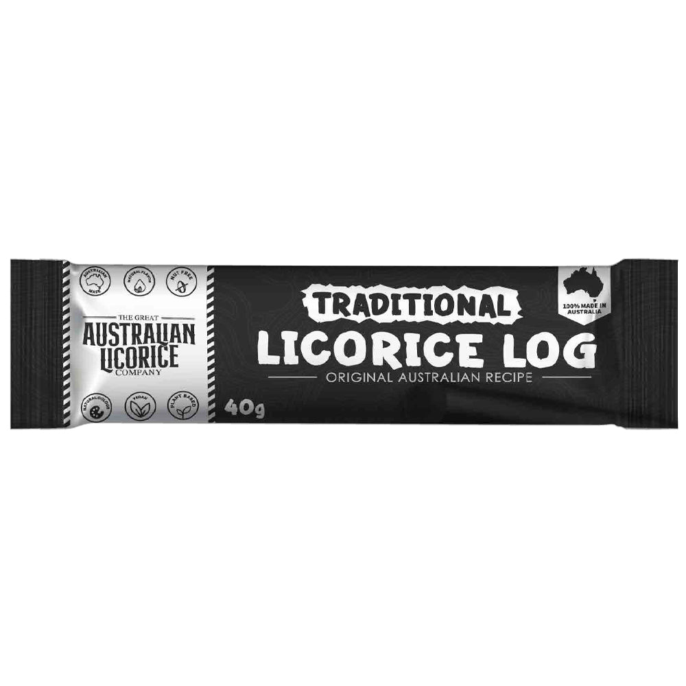The Great Australian Licorice_Traditional Liquorice Log 40g-pack of 25