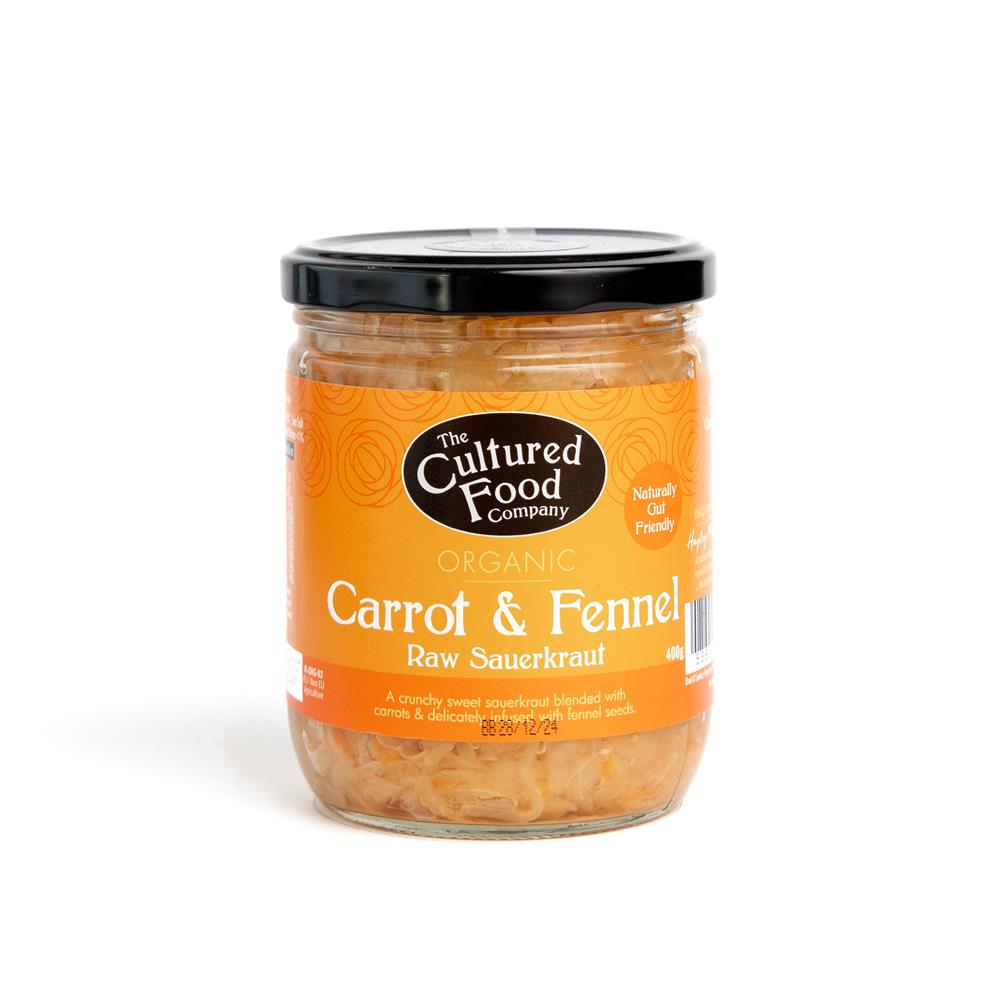 The Cultured Food Company_Organic Carrot & Fennel Sauerkraut 400g-Pack of 2