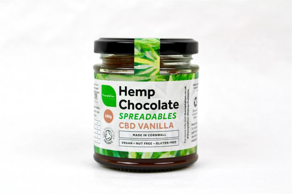 Themptation_Organic Hemp Chocolate Spreadables - CBD Vanilla 165g-pack of 2