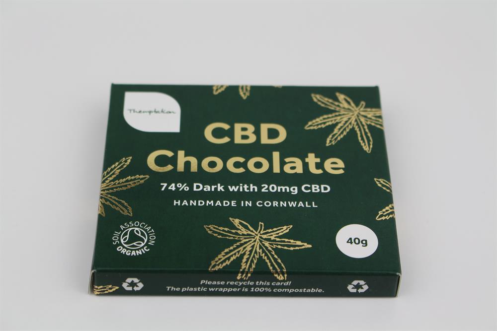 Themptation_Organic Dark Chocolate 20mg CBD Oil 40g-pack of 10