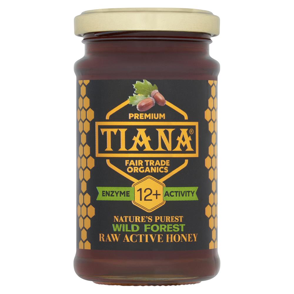 Tiana_Fairtrade Organics Raw Active Wild Forest Honey 12+ 250g