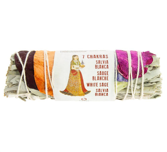 Tierra Zen_7-Chakra California White Sage Smudging Bundle-pack of 6