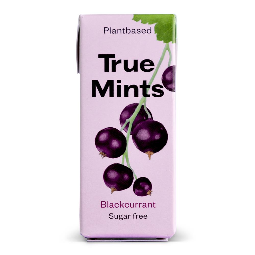 True Gum_Vegan and Sugar Free Mints - Blackcurrant 13g-pack of 18