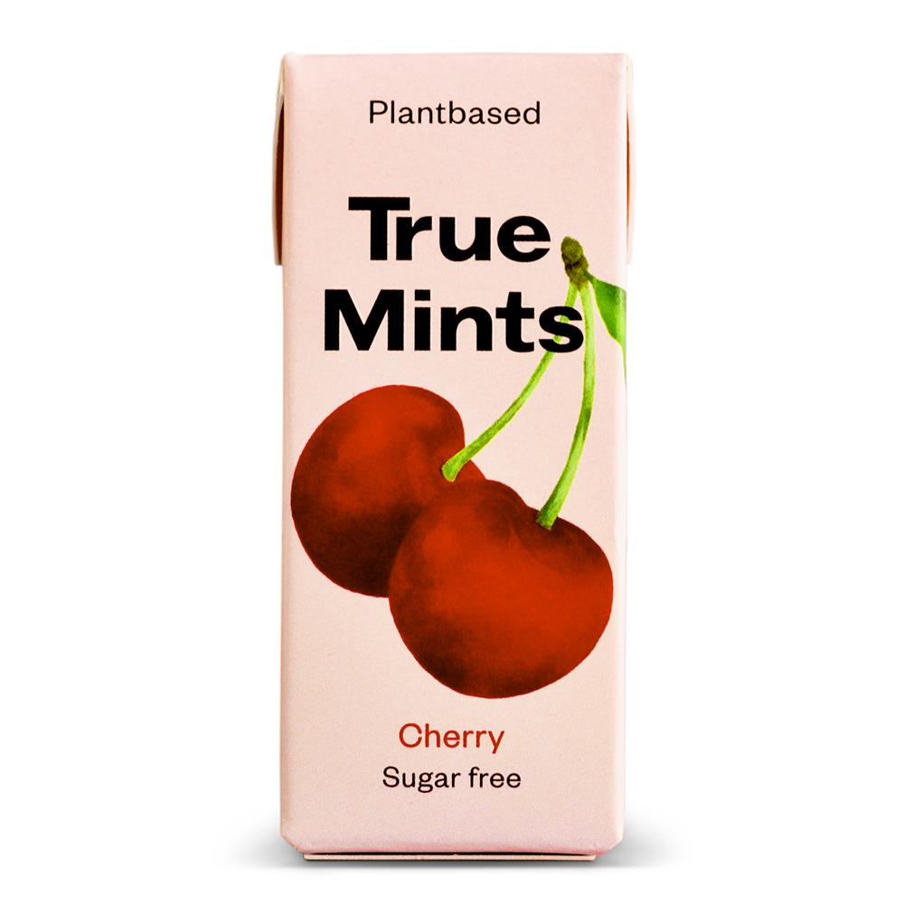 True Gum_Vegan and Sugar Free Mints - Cherry 13g-pack of 18