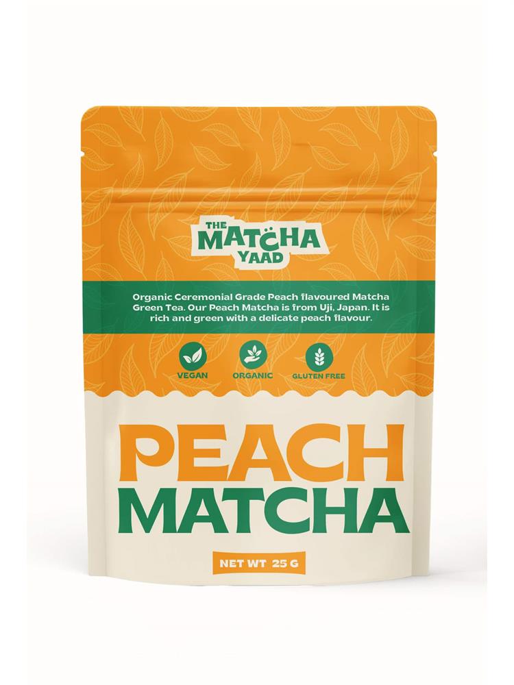 The Matcha Yaad_Organic Ceremonial Peach Matcha 25g-pack of 10