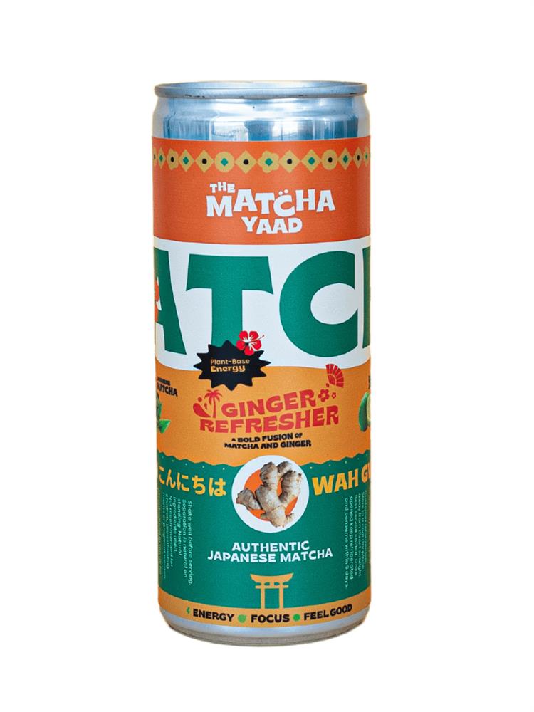 The Matcha Yaad_Matcha Ginger Refresher 250ml-pack of 12