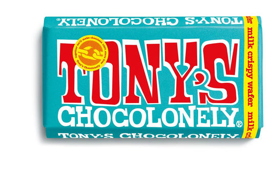 Tonys Chocolonely_Milk Crispy Wafer Chocolate Bar 180g-Pack of 3