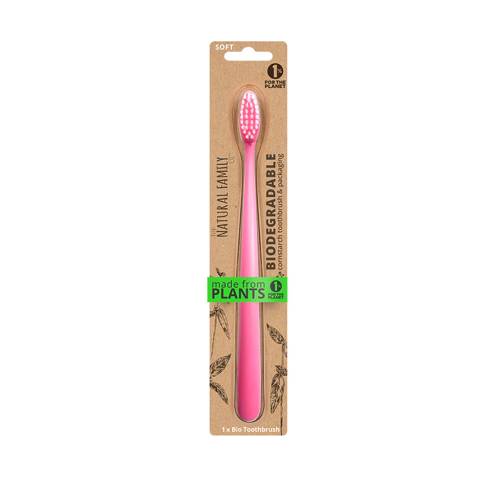 The Natural Family_NFco Bio Toothbrush Single Neon Assorted 25g-pack of 8