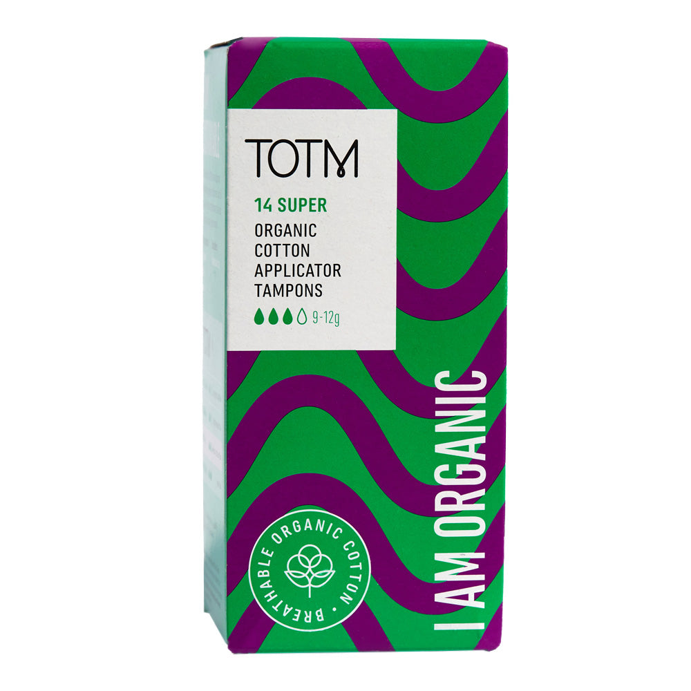TOTM_Organic Tampons - App Super 14 Per Box Case of 10