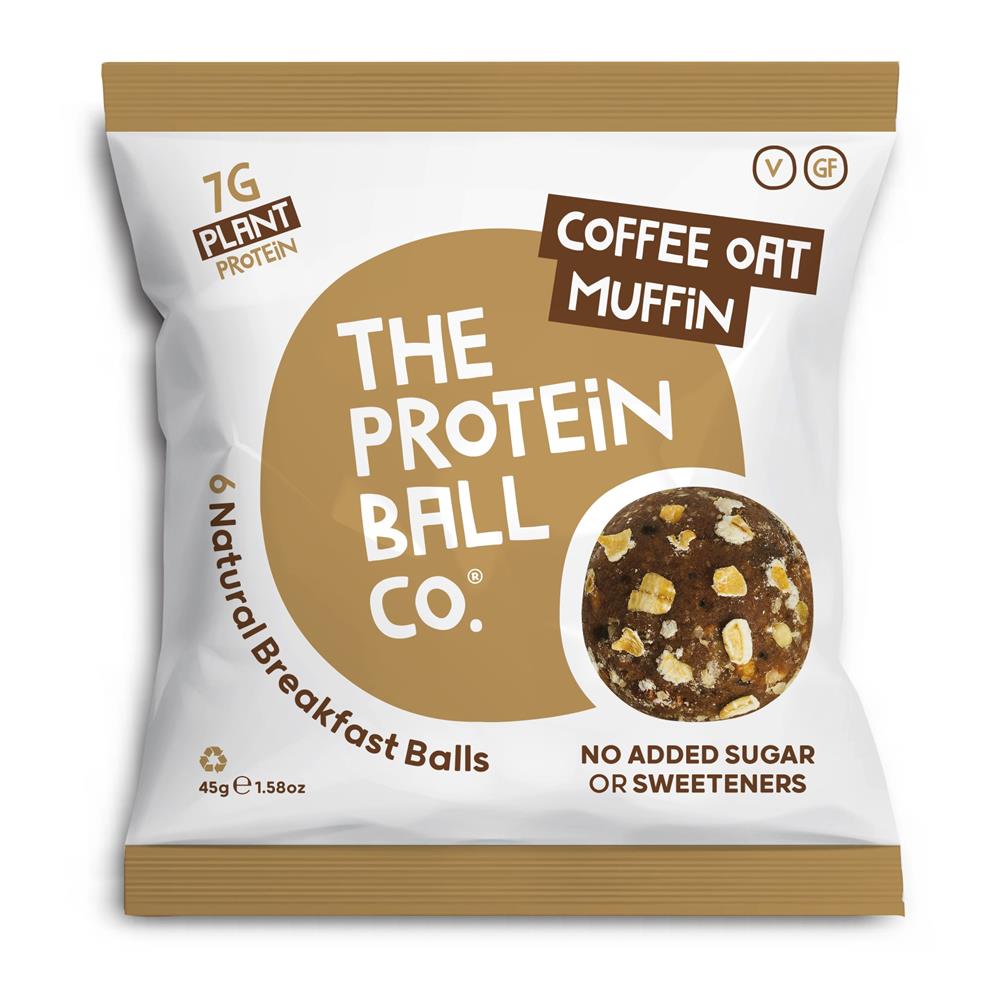 The Protein Ball Co_Coffee Oat Muffin Protein + Vitamin Balls (Breakfast To-Go)-pack of 10