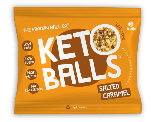 The Protein Ball Co_Keto Salted Caramel Blondies 25g-Pack of 20