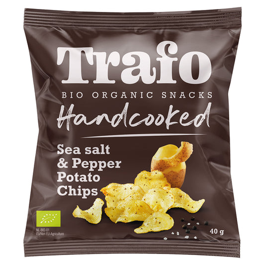 Trafo_Organic Handcooked Salt & Pepper Crisps 40g-Pack of 15