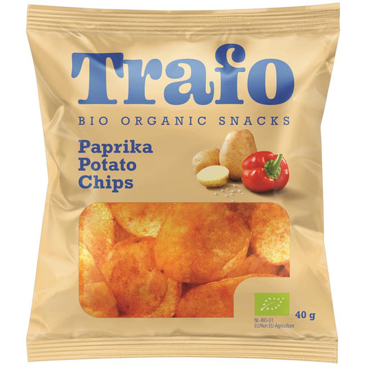 Trafo_Organic Chips Paprika 40g-pack of 15