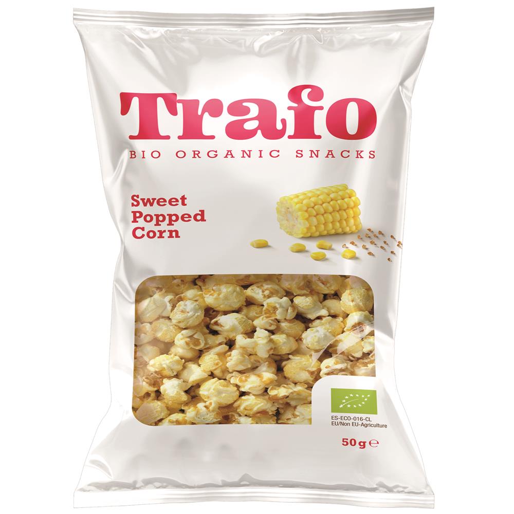 Trafo_Organic Popcorn Sweet 50g-Pack of 6