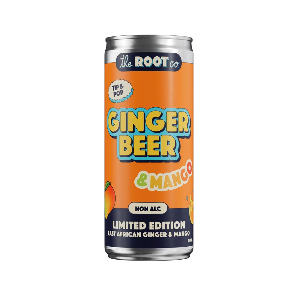 The Root Co_Mango-flavoured Ginger Beer from East African Ginger -230ml-pack of 6