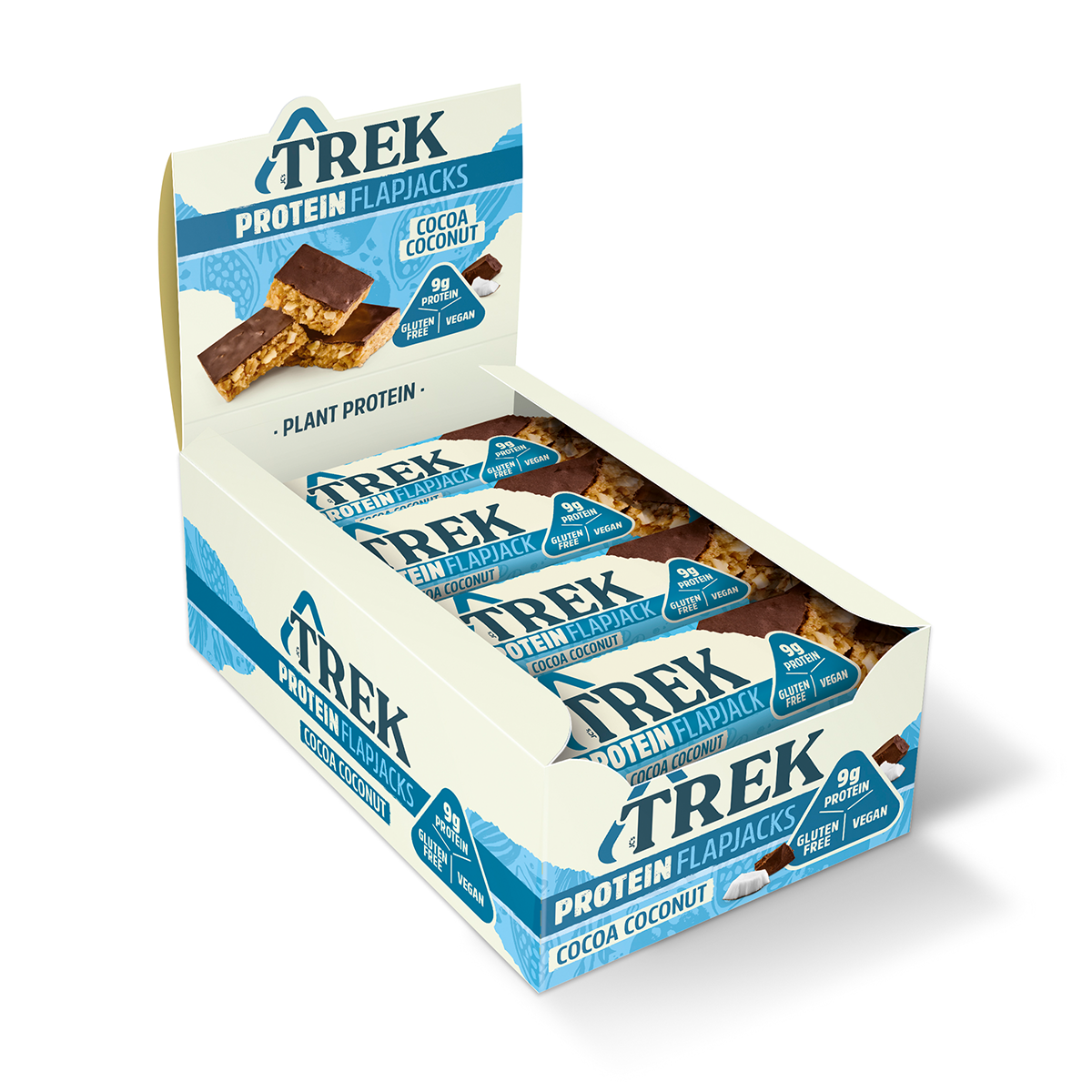 TREK Protein Flapjack 16x50g Cocoa & Oat