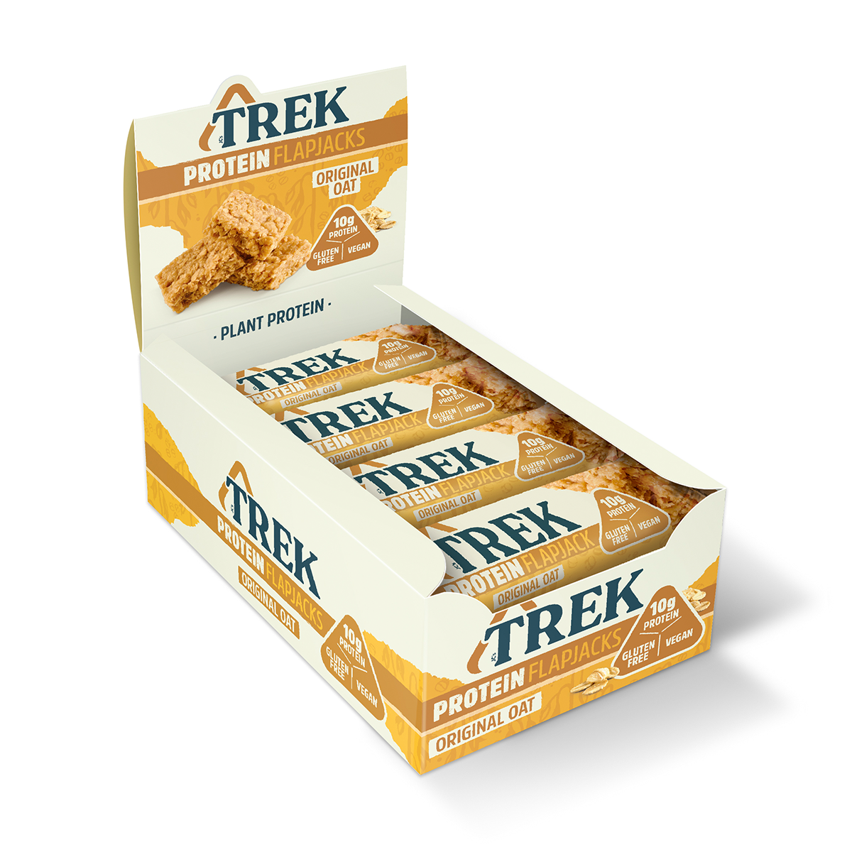 TREK Protein Flapjack 16x50g Cocoa & Oat