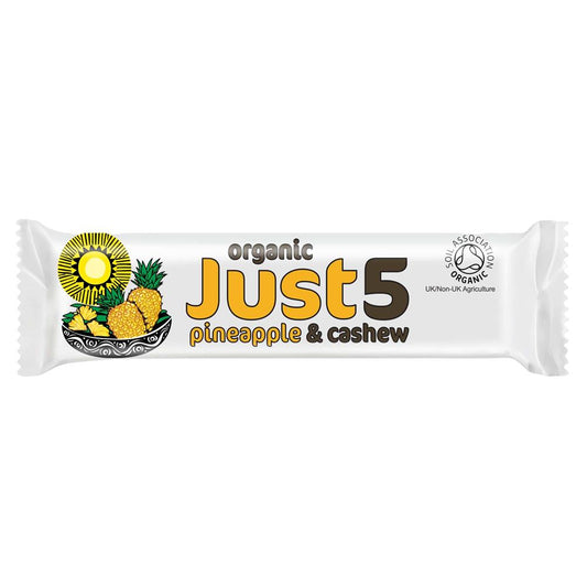 Tropical Wholefoods_Vegan Organic Pineapple & Cashew Bar 40g-pack of 18