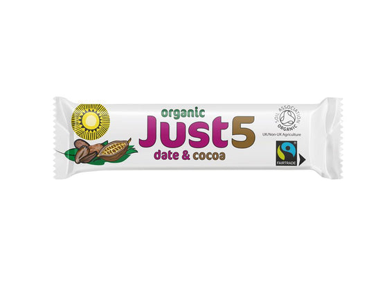 Tropical Wholefoods_Vegan Organic Date & Cocoa Bar 40g-Pack of 18