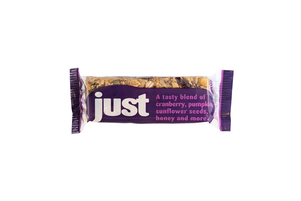 Just_10% OFF JUST Cranberry & Seed Cereal Bar 60g-pack of 12