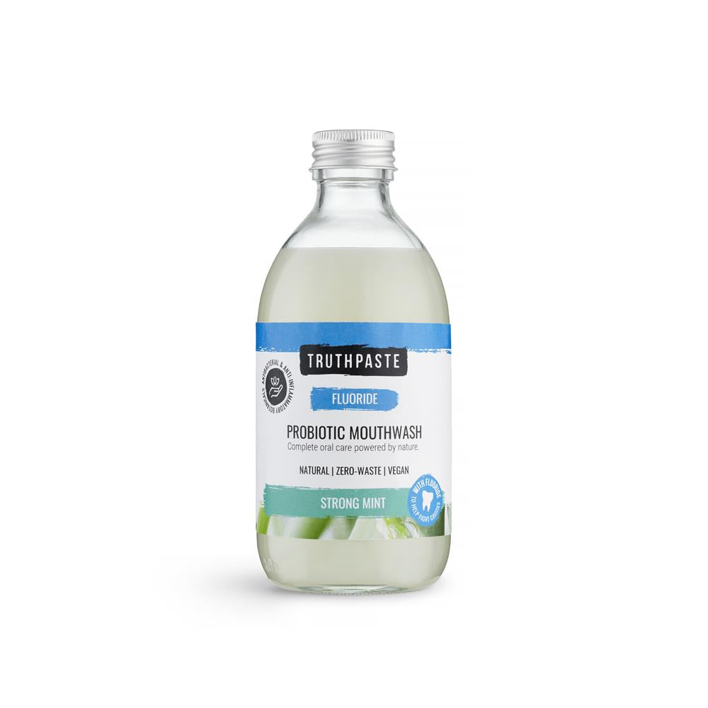 Truthpaste_Probiotic Mouthwash Strong Mint (With Fluoride) 300ml