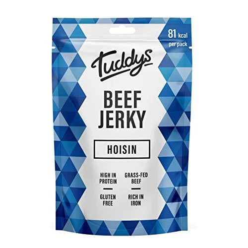 Tuddys Snacks Beef Jerky 12x28g Honey BBQ