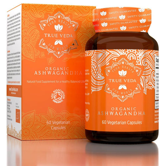 True Veda_Ashwagandha: Organic Natural Vegan Ethical Non-GMO 60 capsules