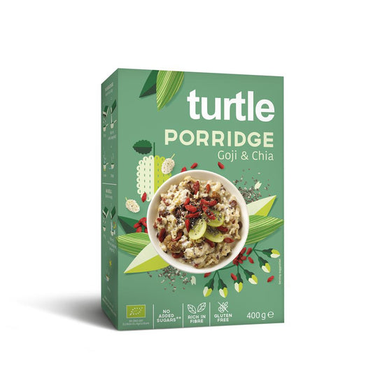 Turtle_Porridge Goji & Chia 400g Organic & Gluten Free-pack of 2