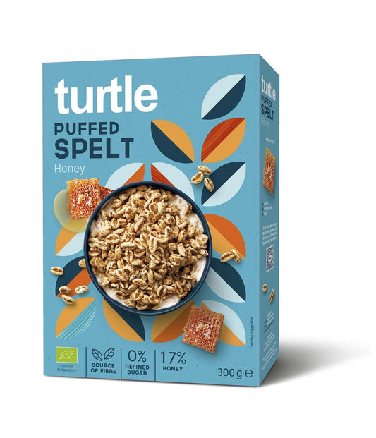 Turtle_Puffed Spelt & Honey 300g Organic