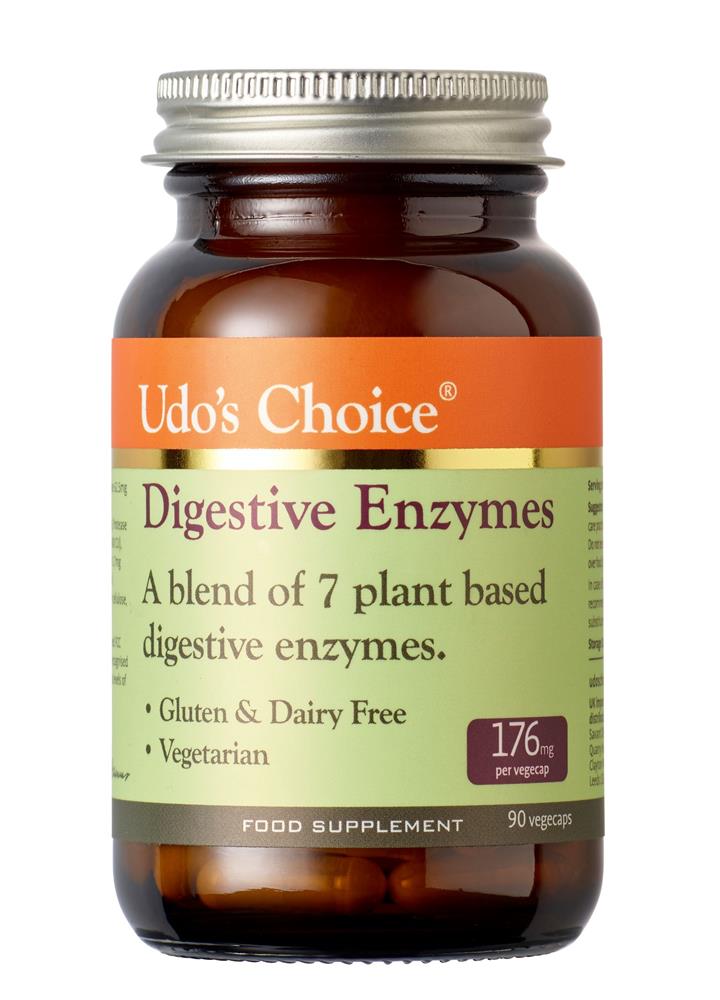 Udo's Choice_Digestive Enzyme contains 7 plant based enzymes 90 caps