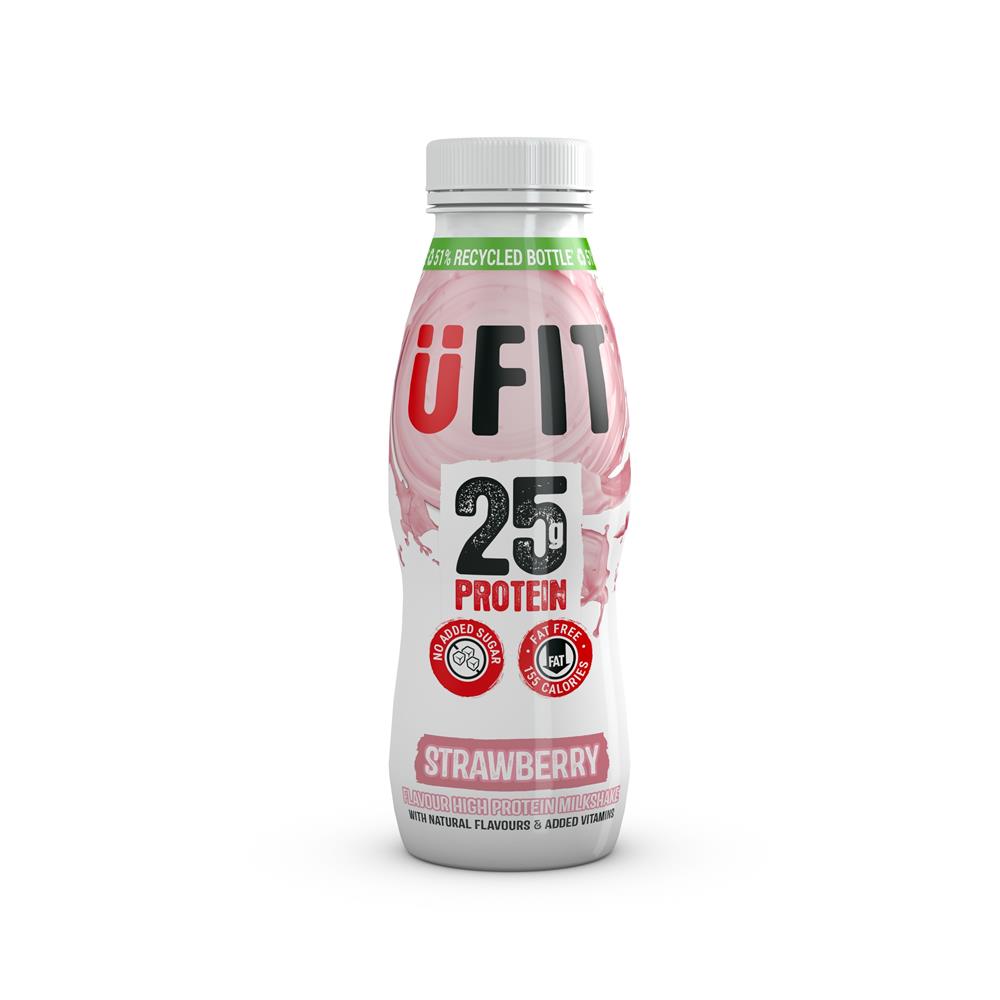 UFIT_High Protein Shake Drink - Strawberry 330ml-pack of 10