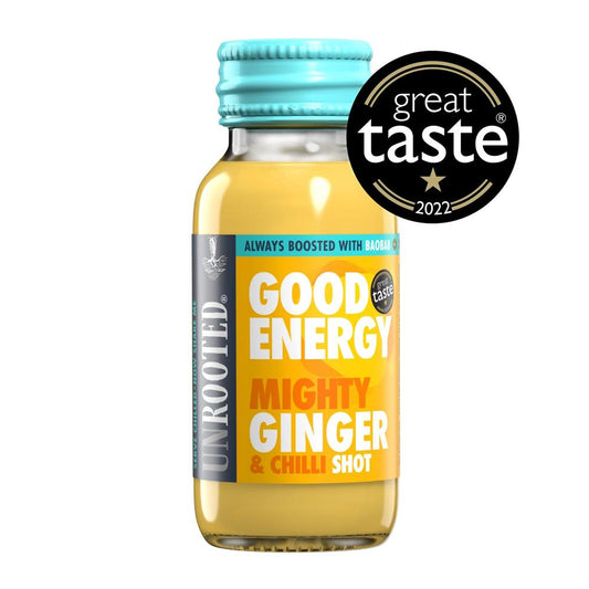 Unrooted_Mighty Ginger Shot ginger & turmeric wake-up shot 60ml-pack of 4