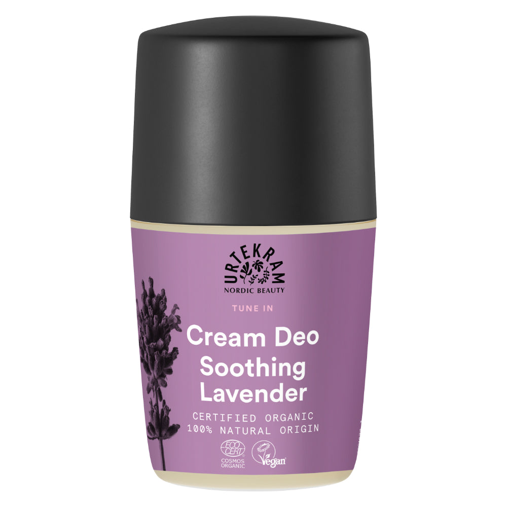 Urtekram_Soothing Lavender Cream Deodorant Roll On 50ml. Organic