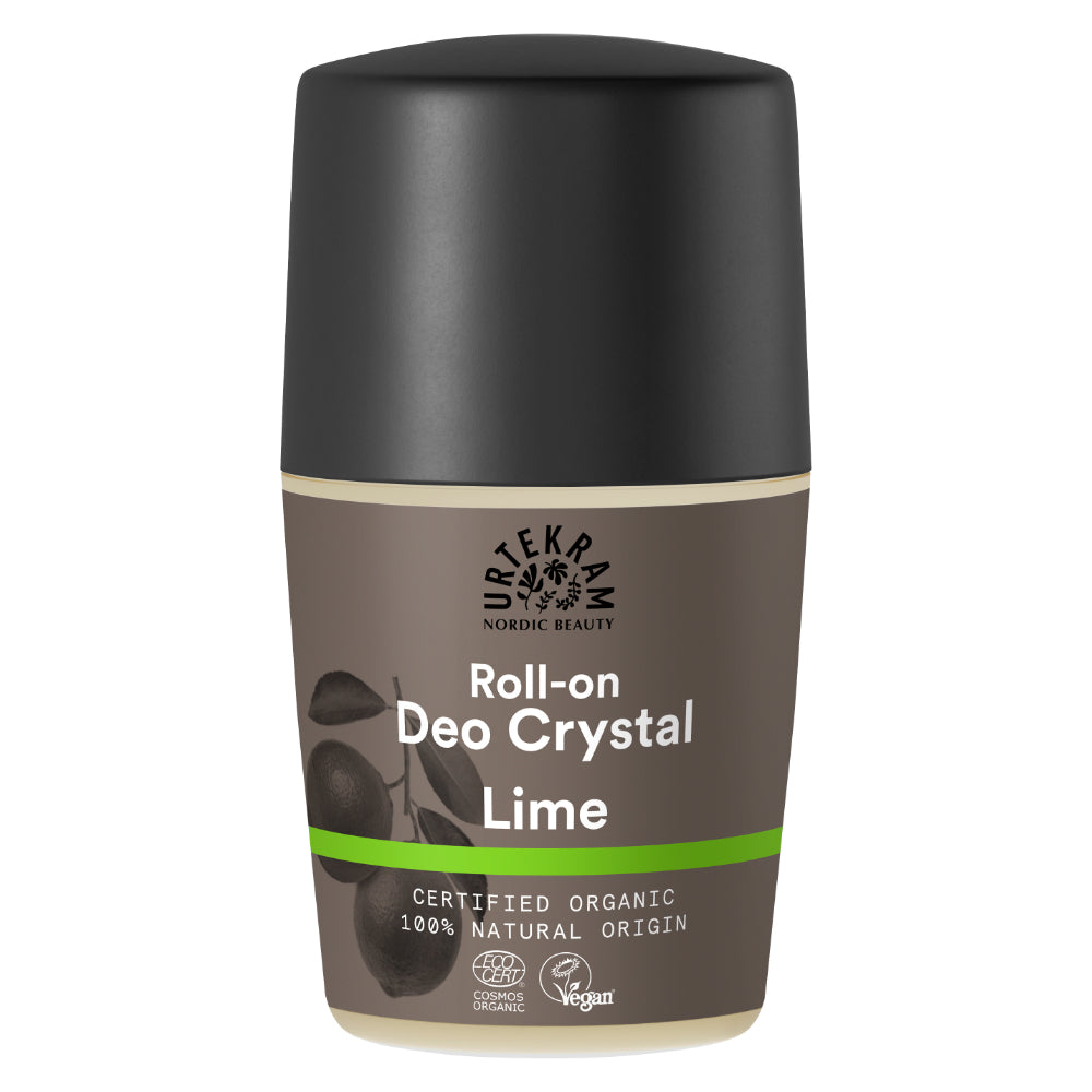 Urtekram_Lime crystal Deodorant Roll On 50ml. Organic
