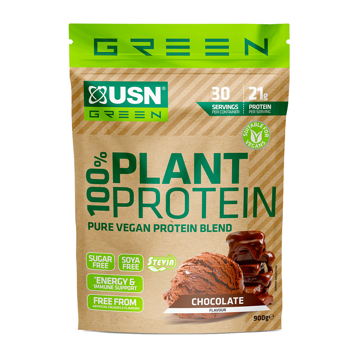 USN 100% Plant Protein 900g Chocolate