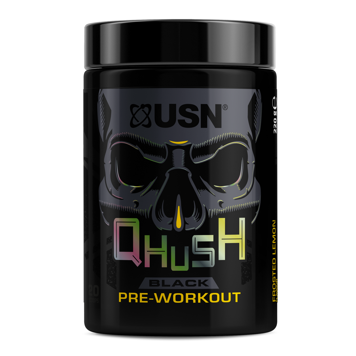 USN QHUSH Black 220g Blue Raspberry