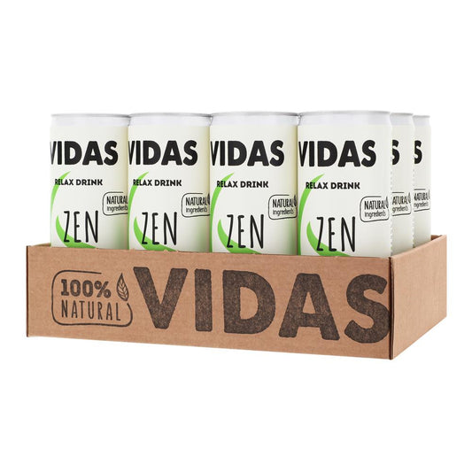 Vidas_Zen Natural Relax Drink Lotus & Jasmin 250ml-pack of 4