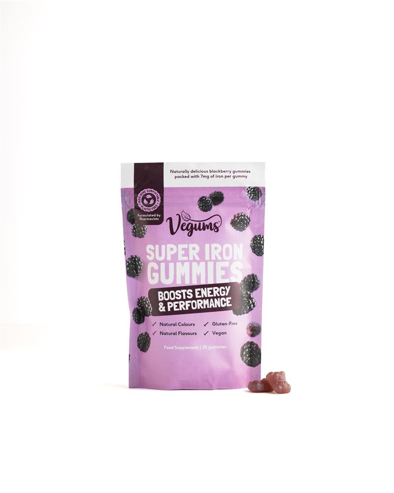 Vegums_Vegan Iron Gummies for Kids/Adults 30 gummies.
